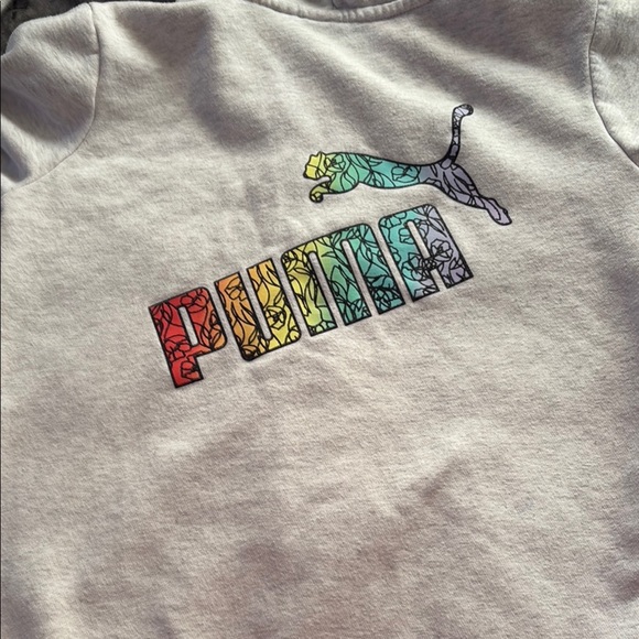 Puma Kids Gray Hoodie Jacket - Picture 6 of 12